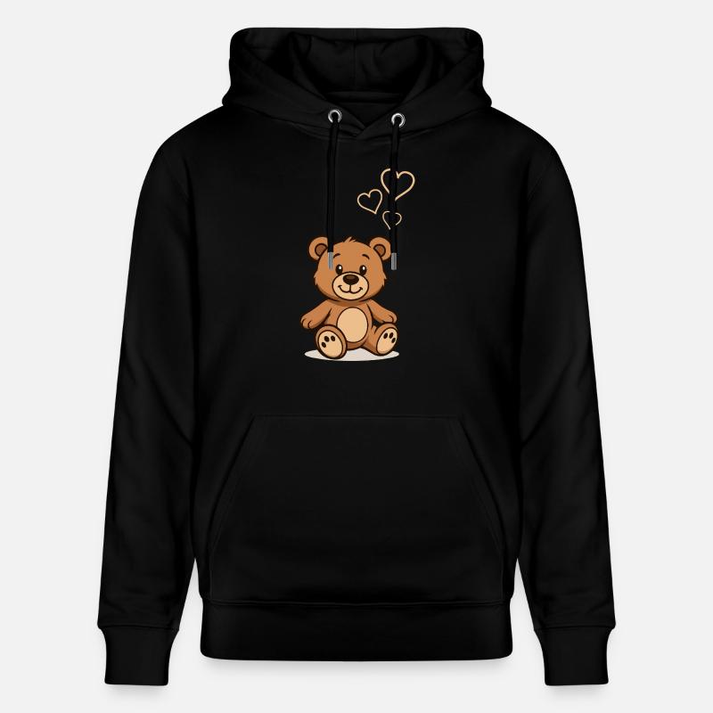 Teddybaer Comic Love - Sweat à capuche bio CRUISER Stanley/Stella Unisexe - noir