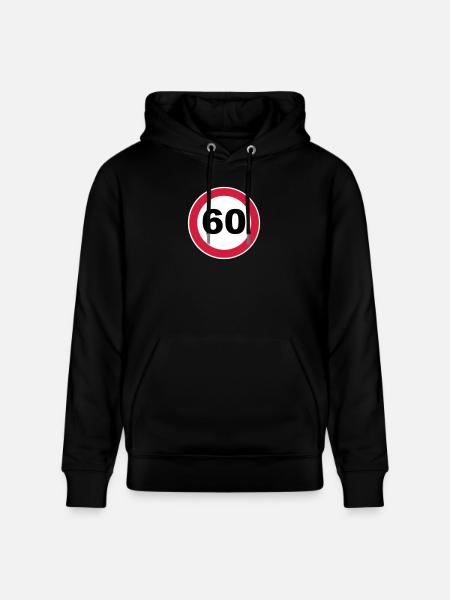 60th birthday - Stanley/Stella CRUISER Unisex Organic Hoodie - black