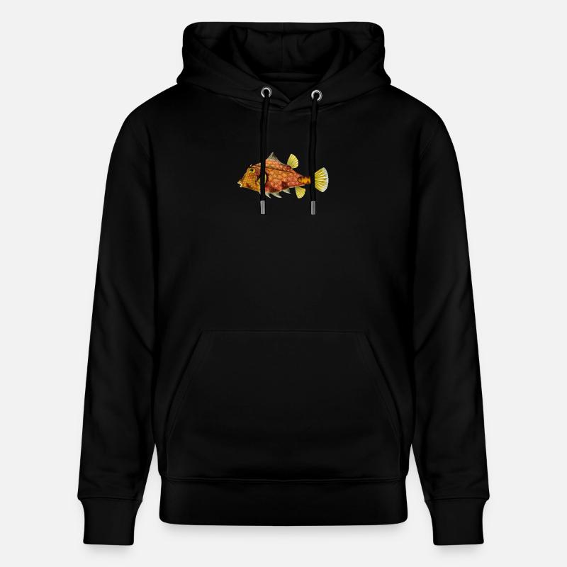 poisson - Sweat à capuche bio CRUISER Stanley/Stella Unisexe - noir