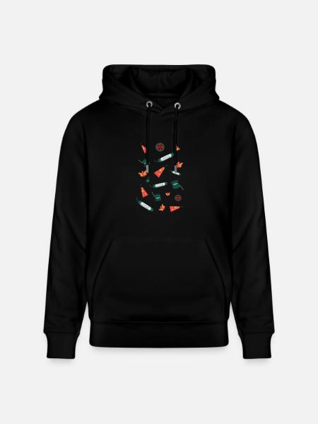 Feuerwerk Sortiment - Stanley/Stella Unisex Bio-Hoodie CRUISER - Schwarz