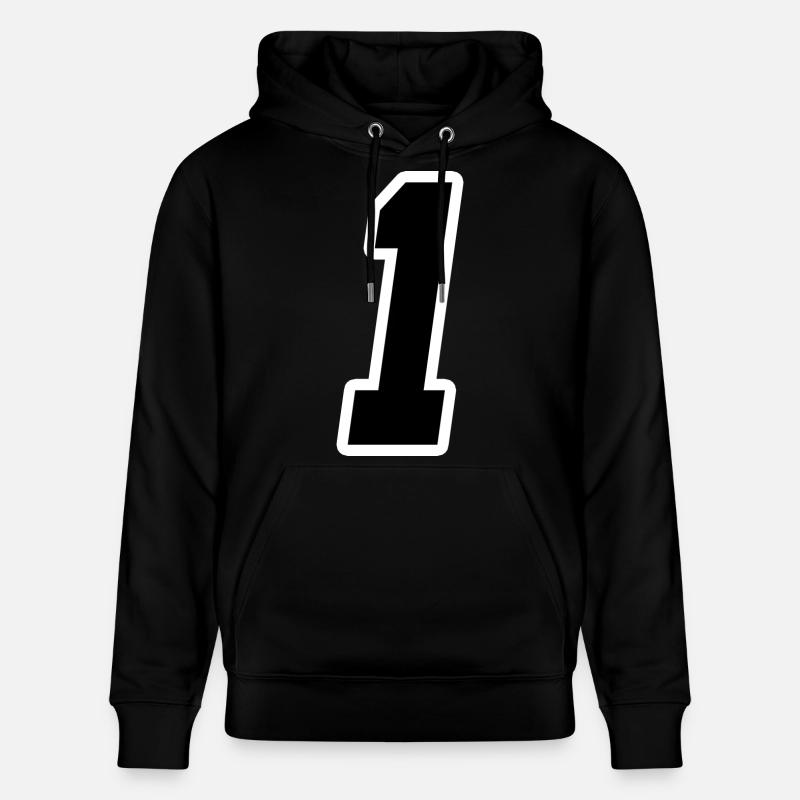 Nummer Eins 1 - Stanley/Stella Unisex Bio-Hoodie CRUISER  - Schwarz