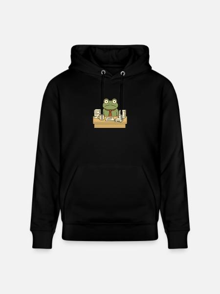 Business Frog - Stanley/Stella CRUISER Unisex Organic Hoodie - black