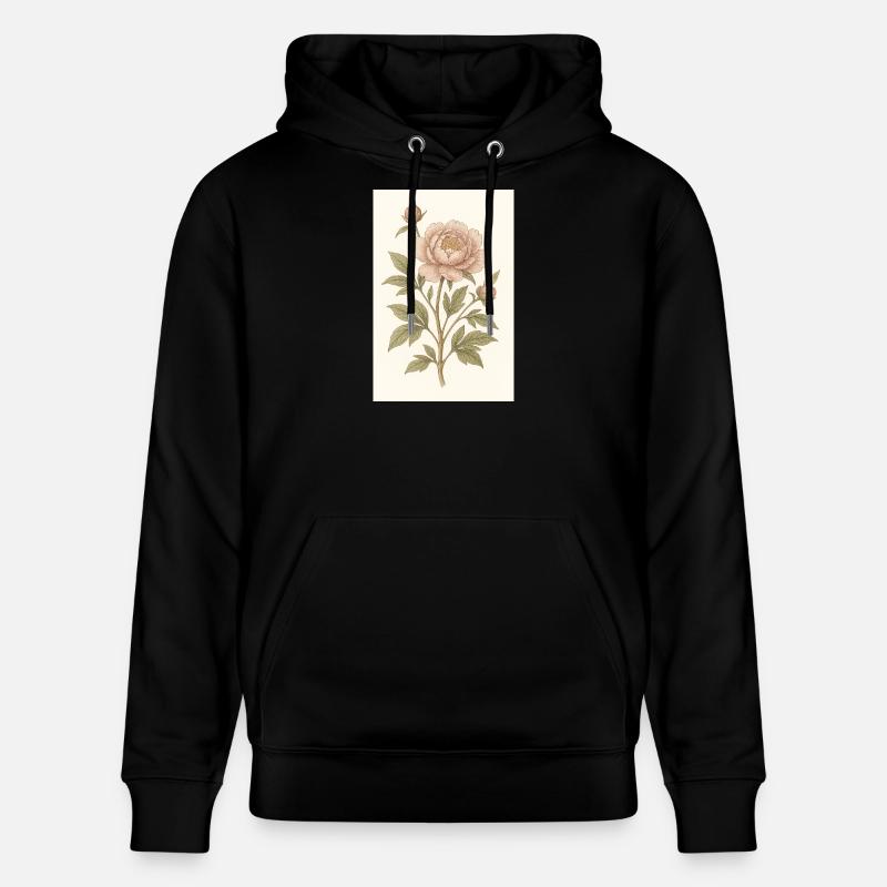 Une fleur classique - Sweat à capuche bio CRUISER Stanley/Stella Unisexe - noir