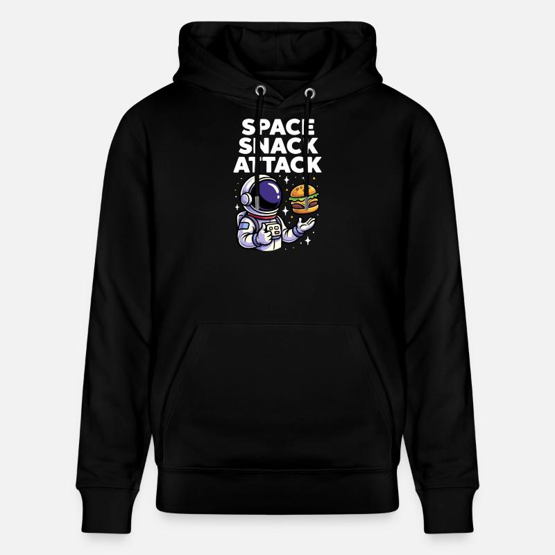 Burger d'astronaute, snack spatial, attaque - Sweat à capuche bio CRUISER Stanley/Stella Unisexe - noir