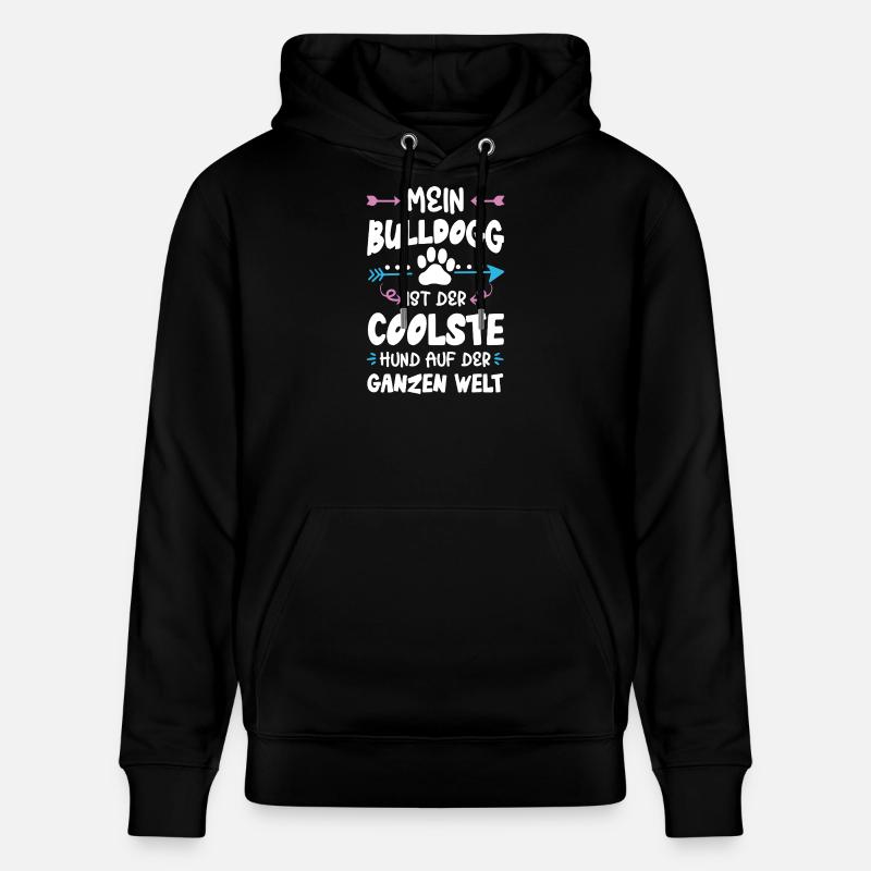 Dicton de chien bouledogue - Sweat à capuche bio CRUISER Stanley/Stella Unisexe - noir