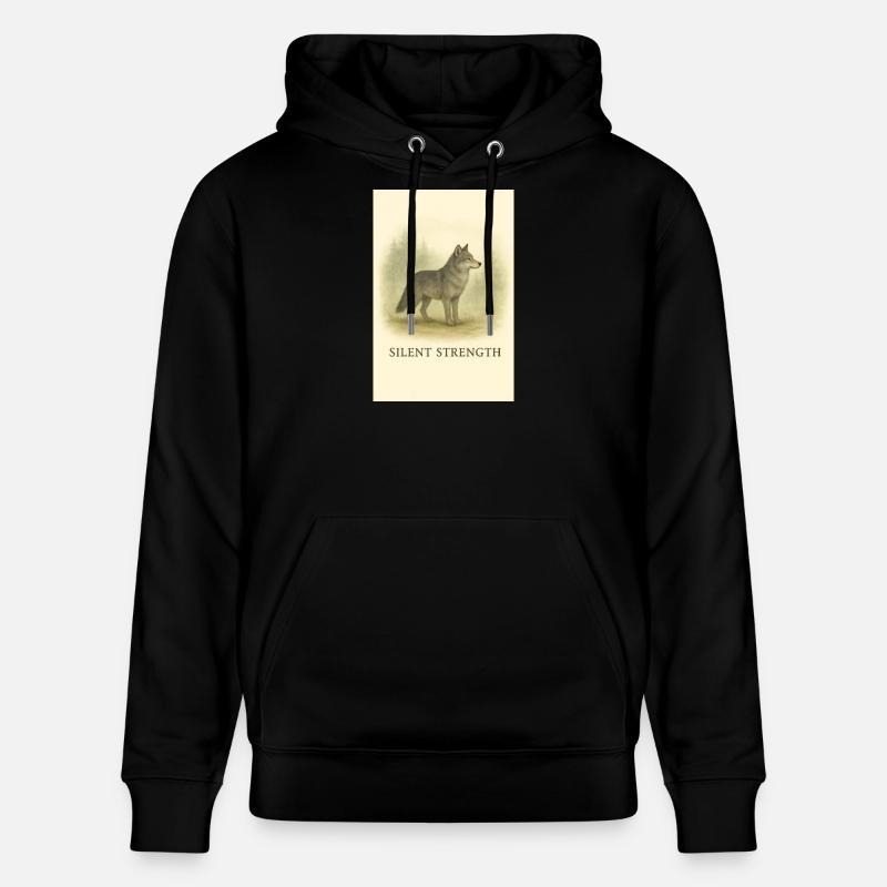 Loup de la Force silencieuse - Sweat à capuche bio CRUISER Stanley/Stella Unisexe - noir