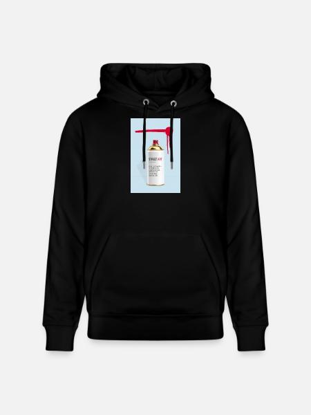 Street Art Definition Spray Can Design - Stanley/Stella CRUISER Unisex Organic Hoodie - black