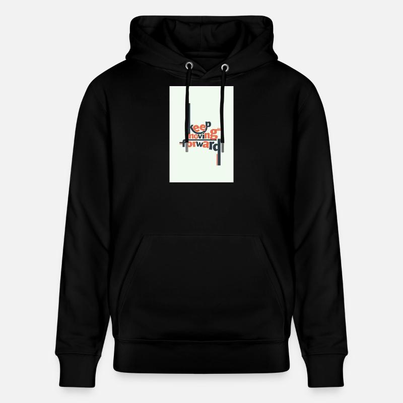 Continuer d’avancer Typographie minimale - Sweat à capuche bio CRUISER Stanley/Stella Unisexe - noir