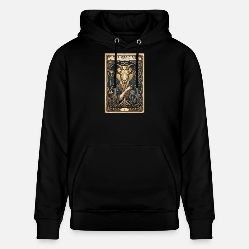 La chèvre, le magicien - Sweat à capuche bio CRUISER Stanley/Stella Unisexe - noir