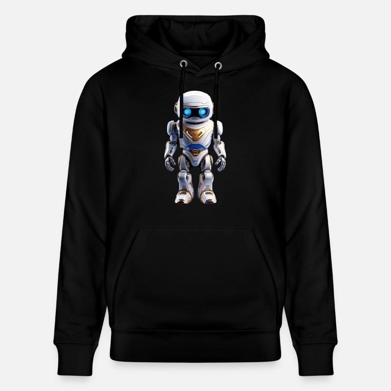 Ich bin ein Roboter - Stanley/Stella Unisex Bio-Hoodie CRUISER  - Schwarz