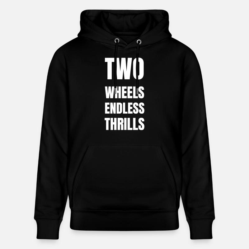 Two wheels endless thrills - Stanley/Stella Unisex Bio-Hoodie CRUISER - Schwarz