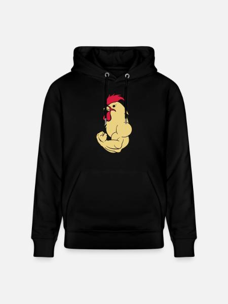 bodybuilder_hahn_2 - Stanley/Stella CRUISER Unisex Organic Hoodie - black