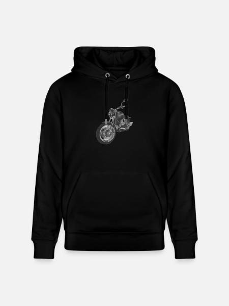 motorcycle - Stanley/Stella CRUISER Unisex Organic Hoodie - black