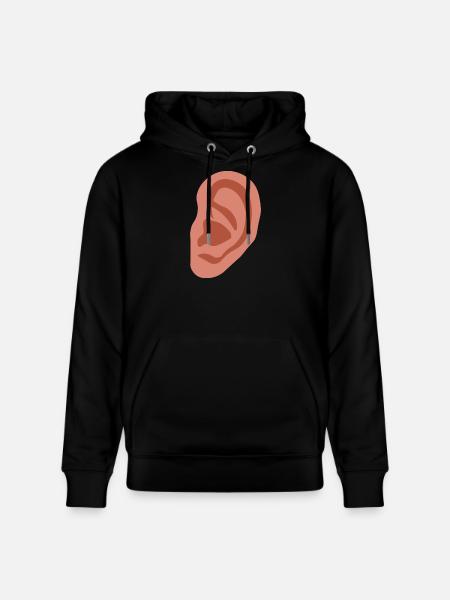 Big ear - Stanley/Stella CRUISER Unisex Organic Hoodie - black