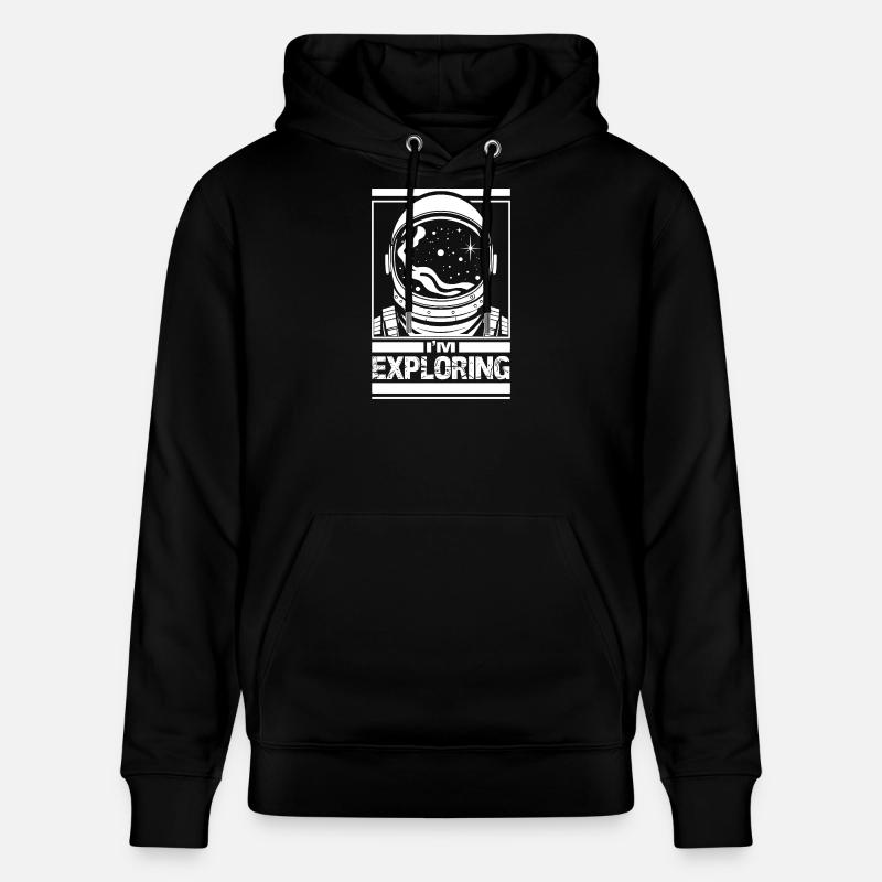I'm Exploring - Stanley/Stella CRUISER Unisex Organic Hoodie - black