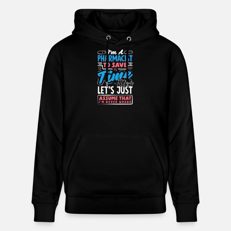 Pharmacien Technicien Pharmaceutique - Sweat à capuche bio CRUISER Stanley/Stella Unisexe - noir
