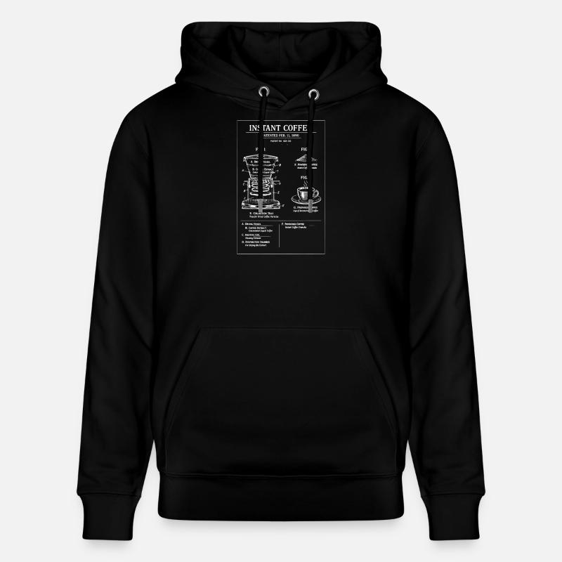 Illustration du plan de café instantané - Sweat à capuche bio CRUISER Stanley/Stella Unisexe - noir