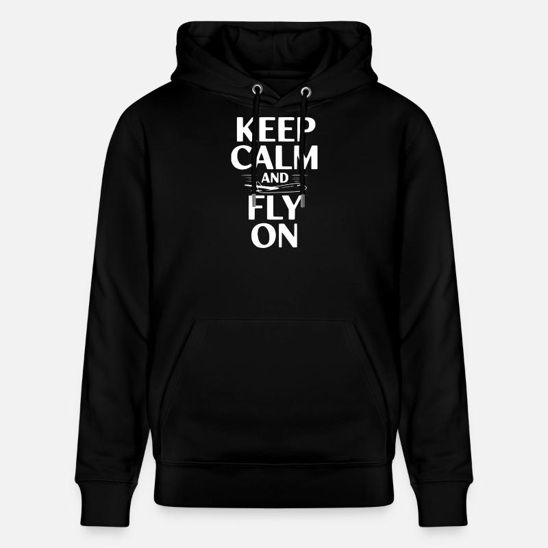 Reste calme et continue - Sweat à capuche bio CRUISER Stanley/Stella Unisexe - noir