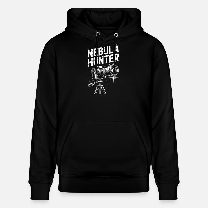 Nebula Hunter Teleskop - Stanley/Stella Unisex Bio-Hoodie CRUISER  - Schwarz
