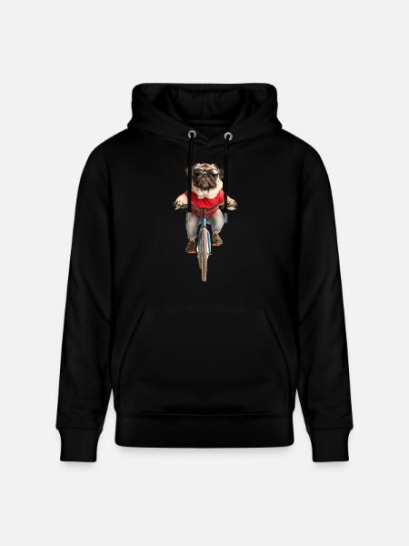Mops - Stanley/Stella Unisex Bio-Hoodie CRUISER - Schwarz