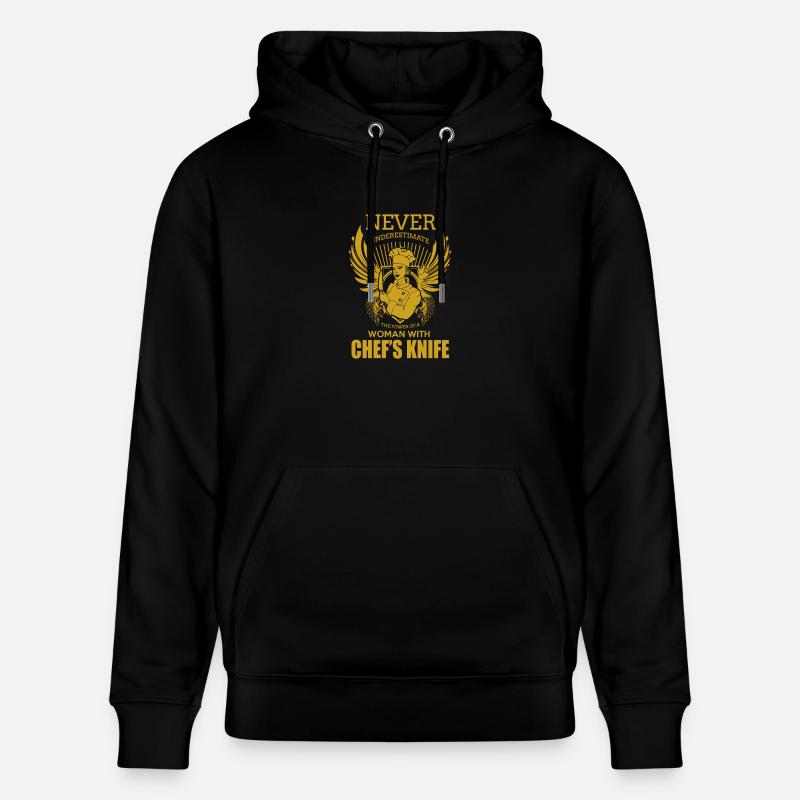 cuisinier - Sweat à capuche bio CRUISER Stanley/Stella Unisexe - noir