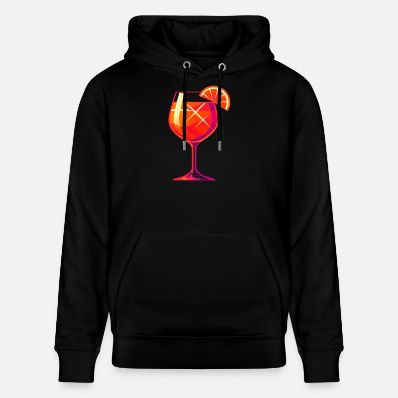 Party Spritz Glas Geschenkidee - Stanley/Stella Unisex Bio-Hoodie CRUISER - Schwarz