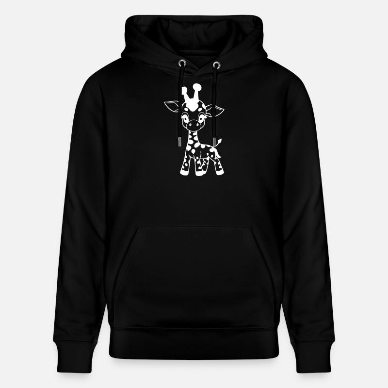 Girafe bébé girafe - Sweat à capuche bio CRUISER Stanley/Stella Unisexe - noir