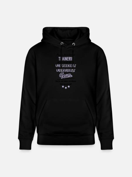 Beste Trainerin Shirt - Stanley/Stella Unisex Bio-Hoodie CRUISER - Schwarz
