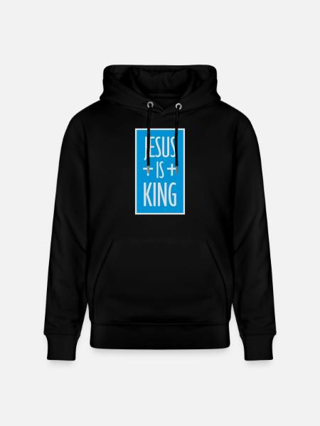 jesus is king quote - Stanley/Stella CRUISER Unisex Organic Hoodie - black