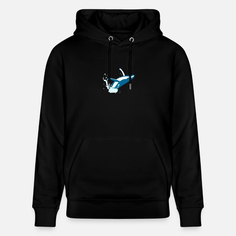 baleine - Sweat à capuche bio CRUISER Stanley/Stella Unisexe - noir