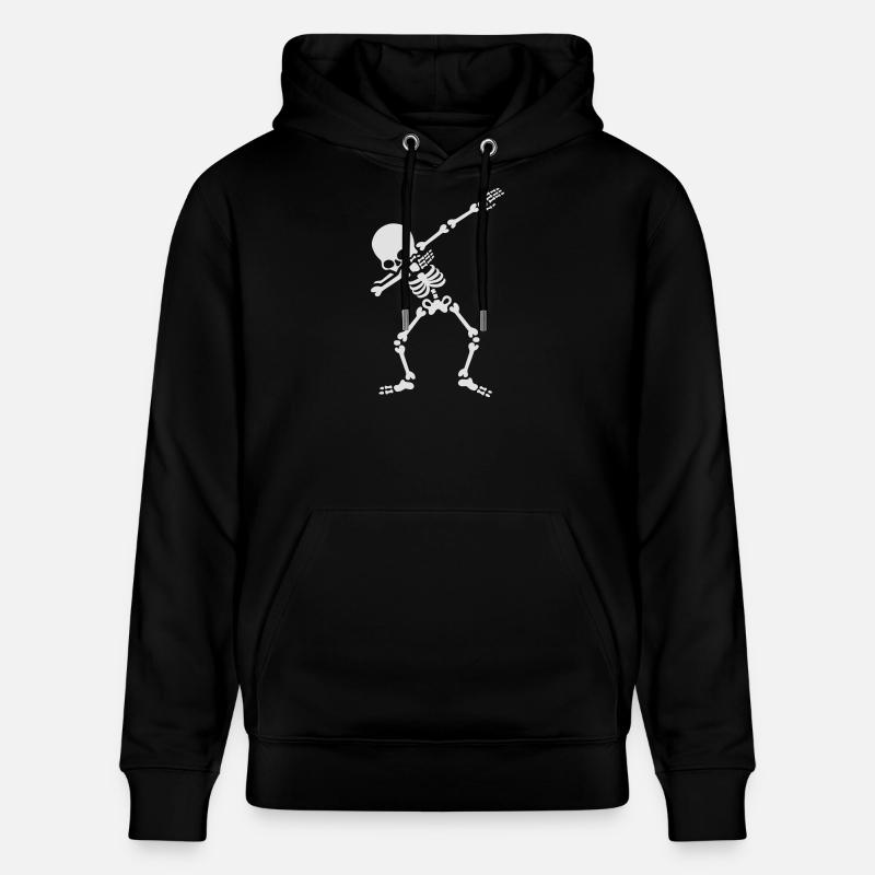 Dabbing squelette dab dance Halloween - Sweat à capuche bio CRUISER Stanley/Stella Unisexe - noir