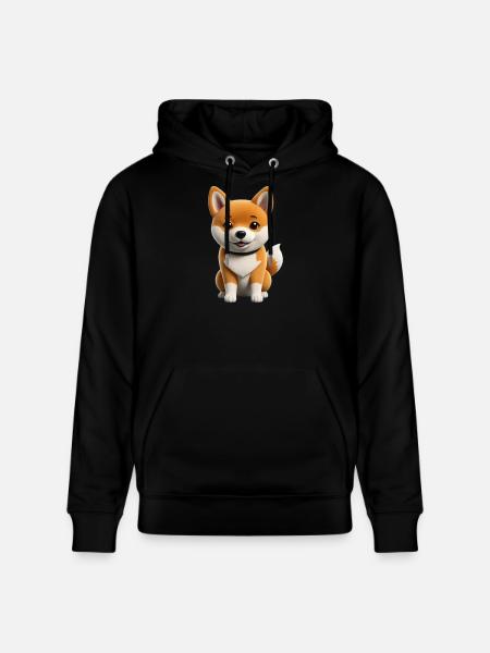 Shiba inu dog - Stanley/Stella CRUISER Unisex Organic Hoodie - black