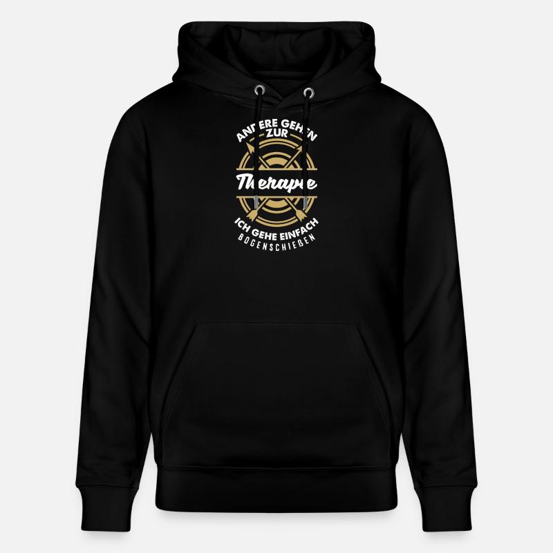 Ich gehe Bogenschießen - Stanley/Stella Unisex Bio-Hoodie CRUISER - Schwarz