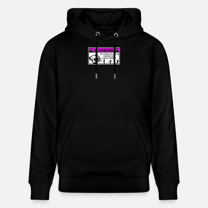 Turbo Avertissement Enfants  - Sweat à capuche bio CRUISER Stanley/Stella Unisexe - noir