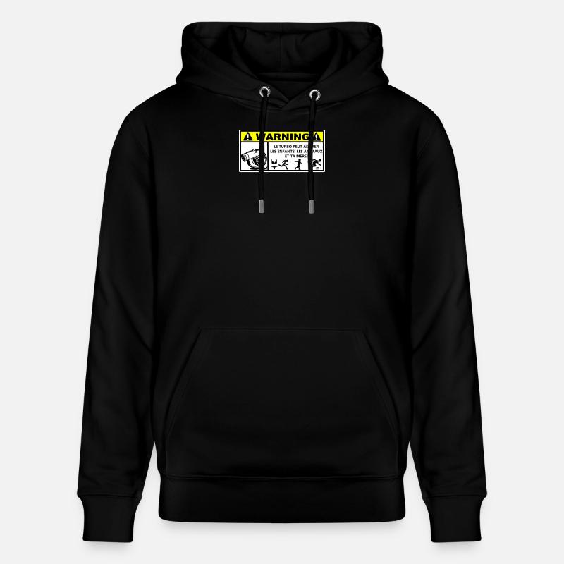 Warnung - Stanley/Stella Unisex Bio-Hoodie CRUISER - Schwarz