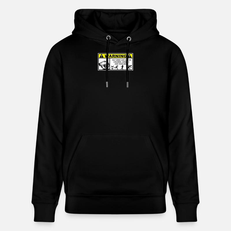 Turbo-Rennwarnung - Stanley/Stella Unisex Bio-Hoodie CRUISER - Schwarz