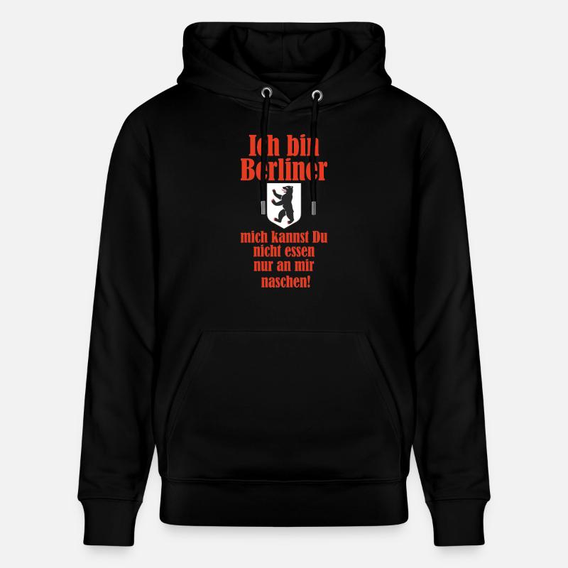 Ich bin ein Berliner - Sweat à capuche bio CRUISER Stanley/Stella Unisexe - noir