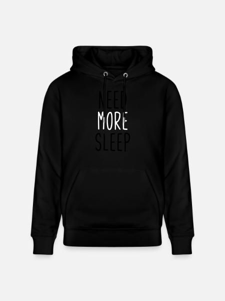 Schlaf. Schlafen. Geschenk. Geschenkidee - Stanley/Stella CRUISER Unisex Organic Hoodie - black