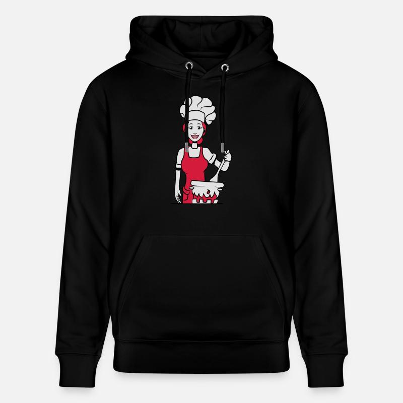 cuisinier cuisinier - Sweat à capuche bio CRUISER Stanley/Stella Unisexe - noir