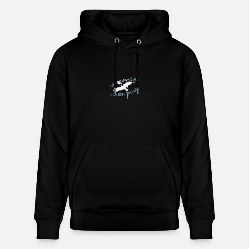 Tu es une mouette dessus ! - Sweat à capuche bio CRUISER Stanley/Stella Unisexe - noir
