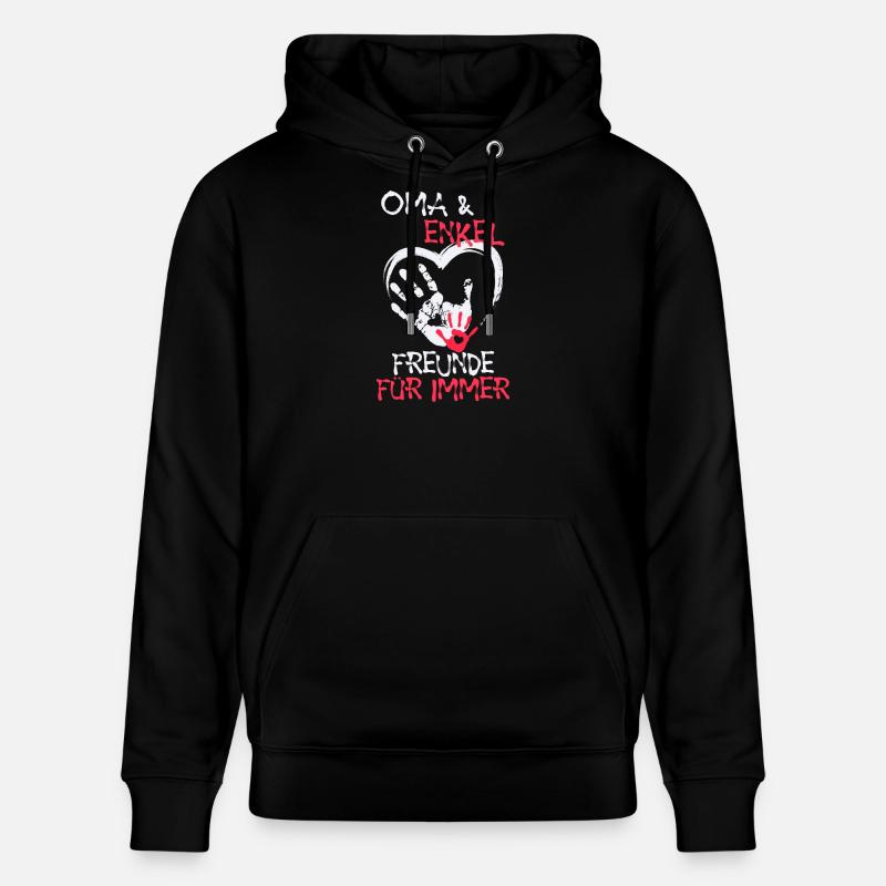 Lieblingsoma Oma Großmutter Statement Ruhestan - Stanley/Stella Unisex Bio-Hoodie CRUISER - Schwarz