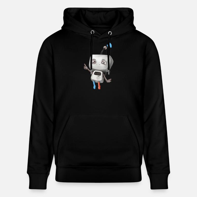 Petit robot - Sweat à capuche bio CRUISER Stanley/Stella Unisexe - noir