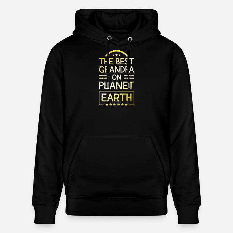 Bester Opa Spruch - Stanley/Stella Unisex Bio-Hoodie CRUISER  - Schwarz