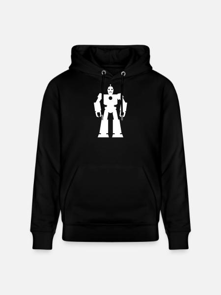 Robots – AI Technology Sci-Fi Nerd Design - Stanley/Stella CRUISER Unisex Organic Hoodie - black