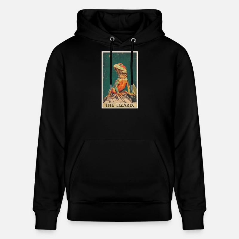 Lézard des lézards - Sweat à capuche bio CRUISER Stanley/Stella Unisexe - noir