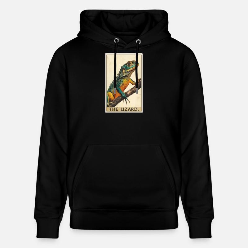 Eidechsen Eidechse - Stanley/Stella Unisex Bio-Hoodie CRUISER  - Schwarz
