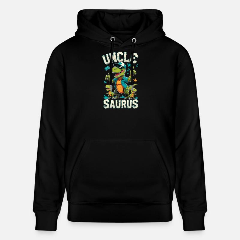 Oncle T-Rex - Sweat à capuche bio CRUISER Stanley/Stella Unisexe - noir