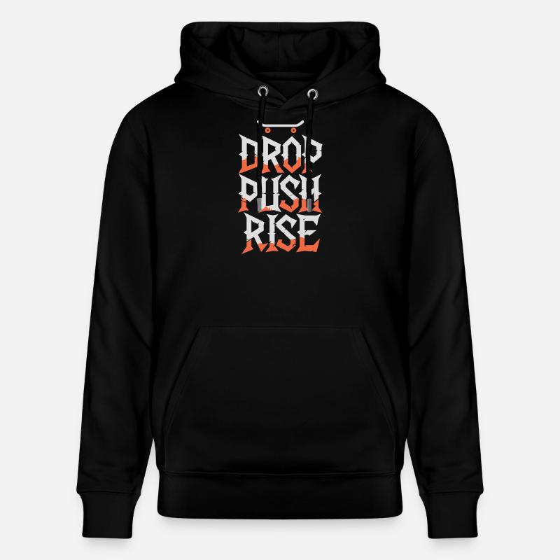 Drop Push Rise - Sweat à capuche bio CRUISER Stanley/Stella Unisexe - noir