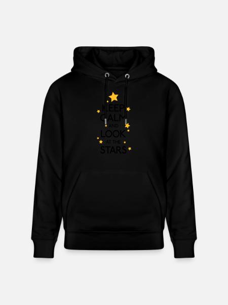 Keep Calm Stars - Stanley/Stella Unisex Bio-Hoodie CRUISER  - Schwarz