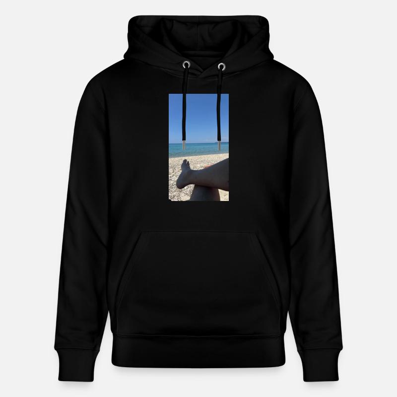 La Grèce sur la plage - Sweat à capuche bio CRUISER Stanley/Stella Unisexe - noir